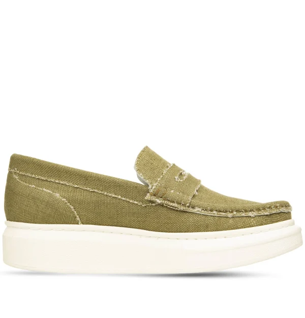 Isabela - Elevator Slip Ons in Leather/Fabric up to 2.56