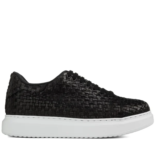 Bilbao - Elevator Sneakers in Full Grain Leather from 2.4 to 3.1 inches