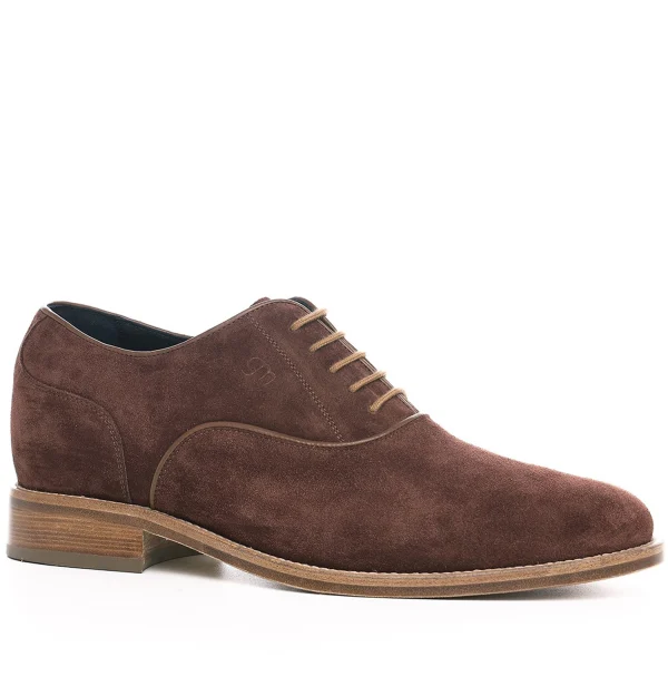 Reggio - Elevator Shoes in Suede Leather from 2.4 to 3.1 inches