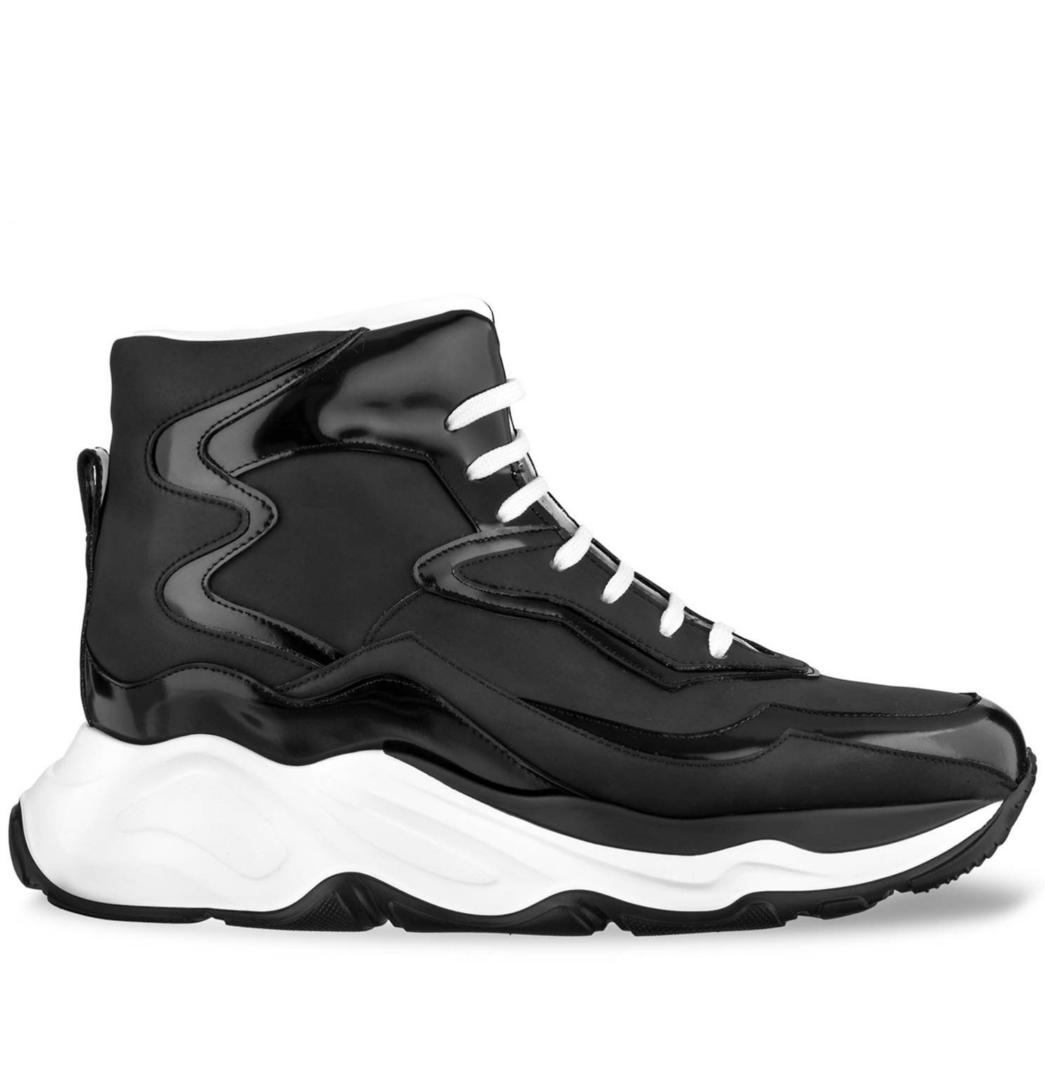 Giant Torpedo - Elevator Sneakers in Mix of Leathers from 2.4 to 5 inches