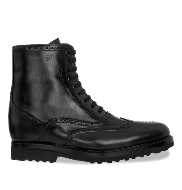 Akron - Elevator Boots in Full Grain Leather from 2.4 to 4 inches