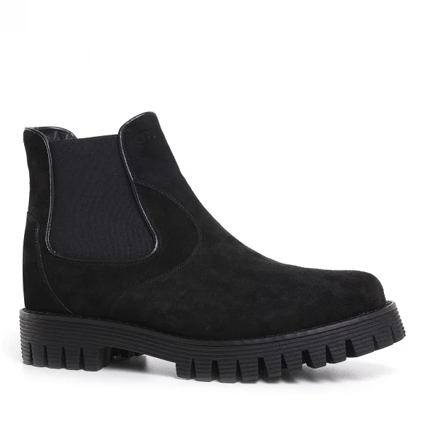 Yukon - Elevator Boots in Suede Leather from 2.4 to 4 inches