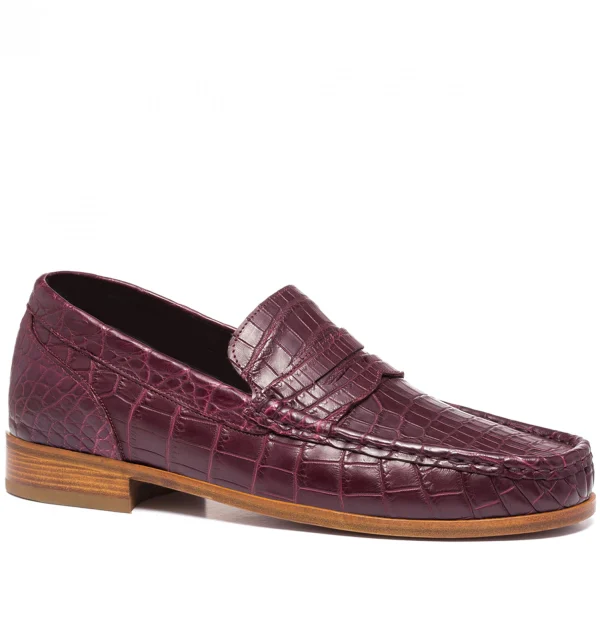 America - Elevator Loafers in Crocodile Leather up to 6 cm