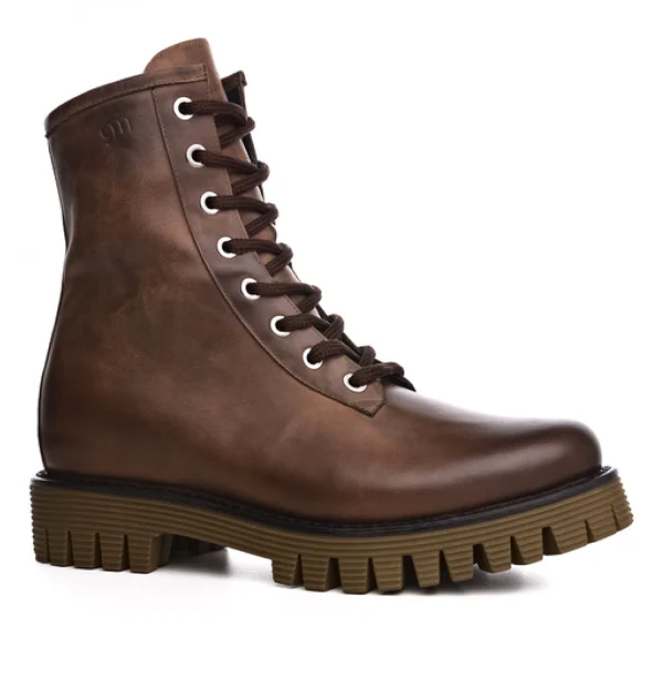 Brentwood - Elevator Boots in Full Grain Leather from 2.4 to 4 inches