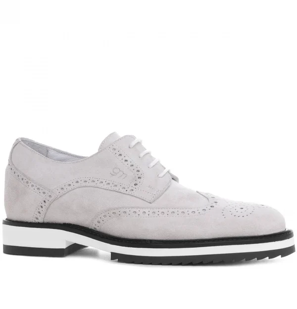 Cuba - Elevator Shoes in Suede Leather from 2.4 to 3.1 inches