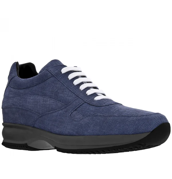 Lyon - Elevator Sneakers in Full Grain Leather from 2.4 to 4 inches