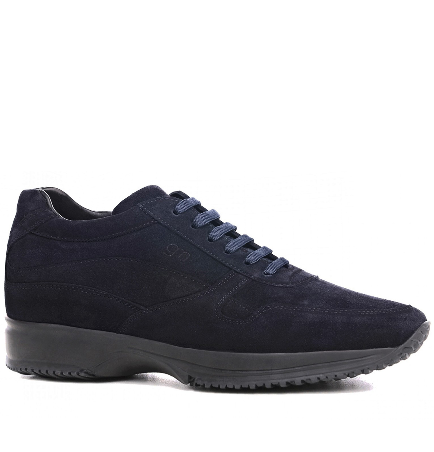 Bruges - Elevator Sneakers in Suede Leather from 2.4 to 4 inches