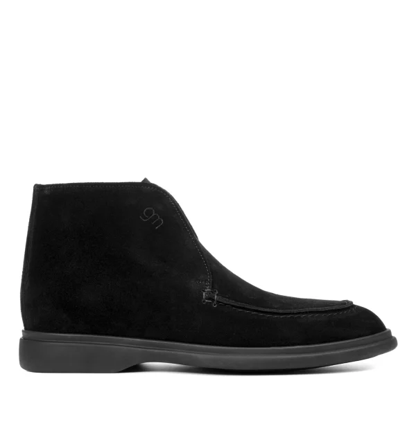 Clayton - Elevator Ankle Boots in Suede Leather from 2.4 to 3.1 inches