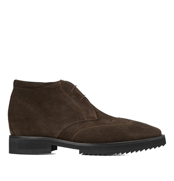 Turville - Elevator Ankle Boots in Suede Leather from 2.4 to 3.1 inches