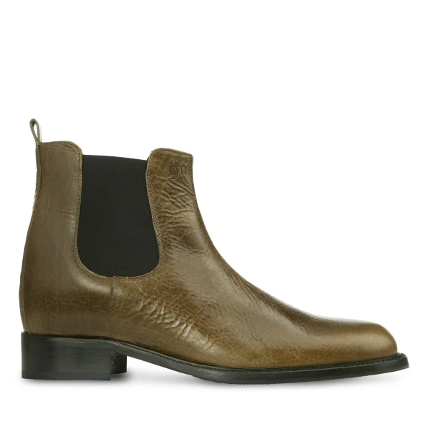 Royan - Elevator Boots in Full Grain Leather from 2.4 to 4 inches