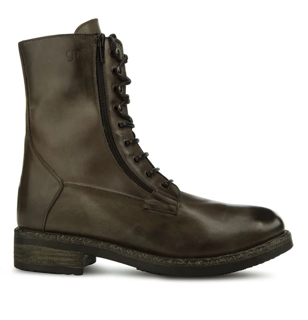 Detroit - Elevator Boots in Full Grain Leather from 2.4 to 4 inches