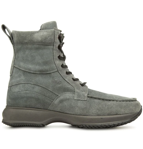 Riga - Elevator Sneakers in Suede Leather from 2.4 to 4 inches