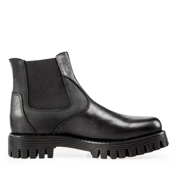 Hoboken - Elevator Boots in Mix of leathers from 2.4 to 4 inches