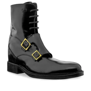 5th Avenue - Elevator Boots in Brushed Leather from 2.4 to 4 inches