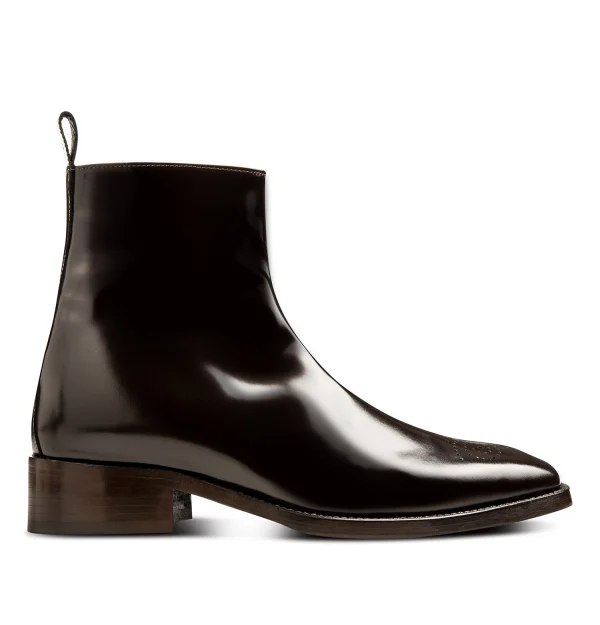 Togo - Elevator Boots in Brushed Leather from 2.4 to 4 inches