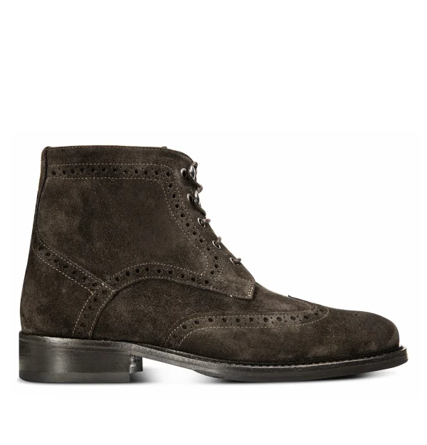 Adams - Elevator Boots in Suede Leather from 3.1 to 4 inches