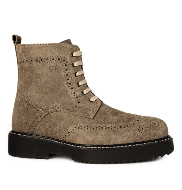 Dundee - Elevator Boots in Suede Leather from 4 to 6 inches