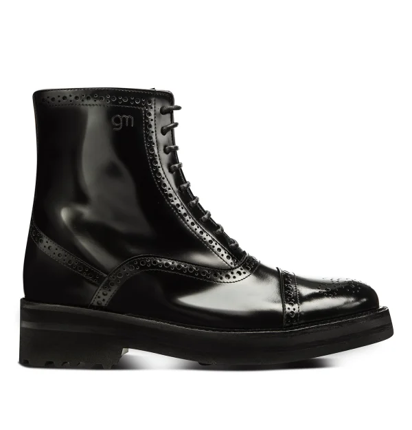 Blonie - Elevator Boots in Brushed Leather from 2.4 to 4 inches