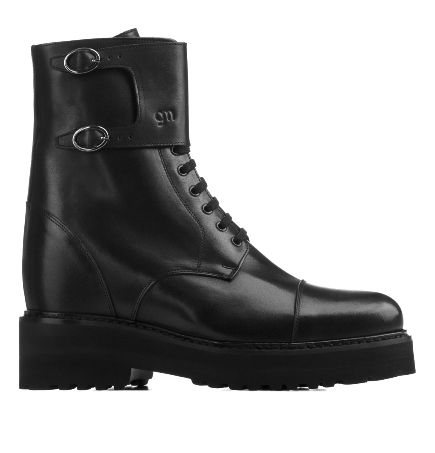 Blackpool - Elevator Boots in Full Grain Leather from 2.4 to 4 inches