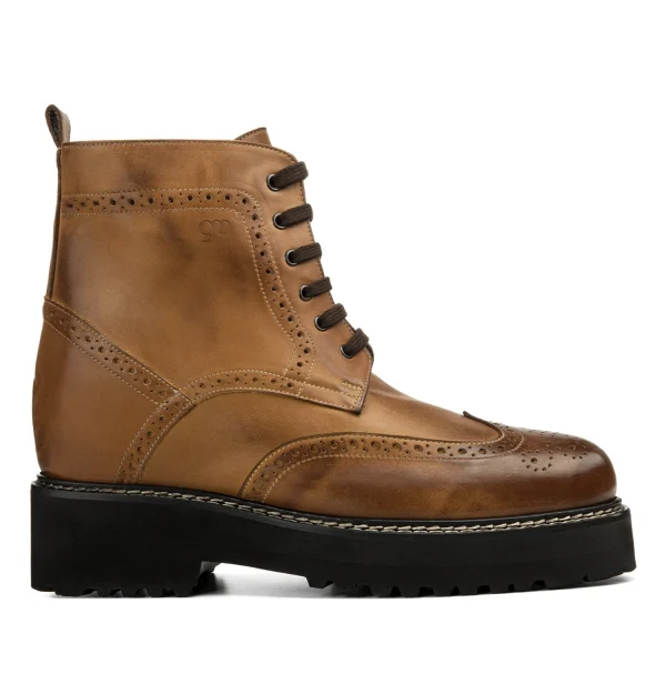 Wisconsin - Elevator Boots in Full Grain Leather from 4 to 6 inches