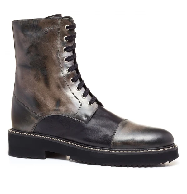 Nanjing - Elevator Boots in Mix of leathers from 4 to 6 inches