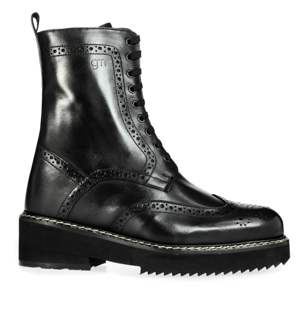 Macau - Elevator Boots in Full Grain Leather from 4 to 6 inches
