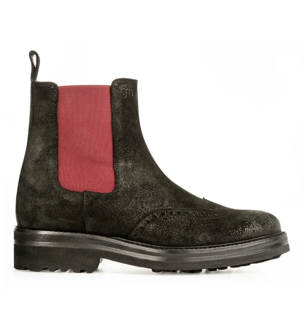 Annapolis - Elevator Boots in Suede Leather from 2.4 to 4 inches