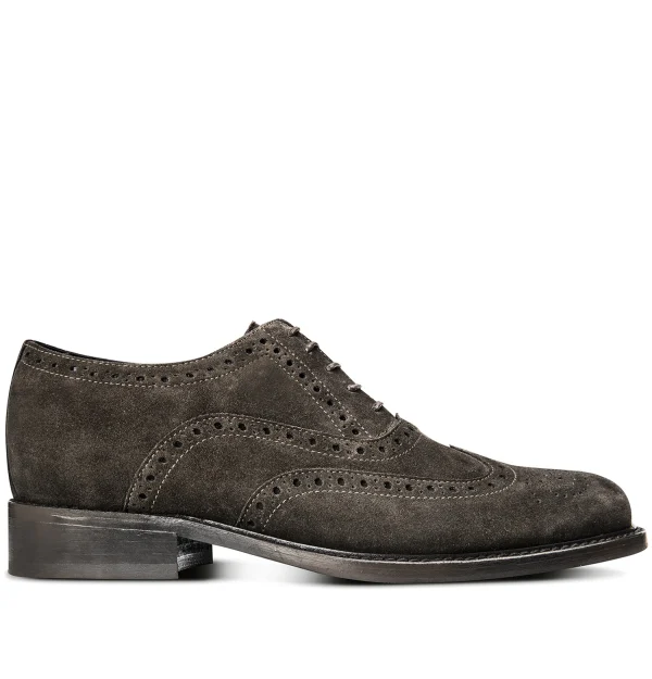 Cutler - Elevator Dress Shoes in Suede Leather from 2.4 to 3.1 inches