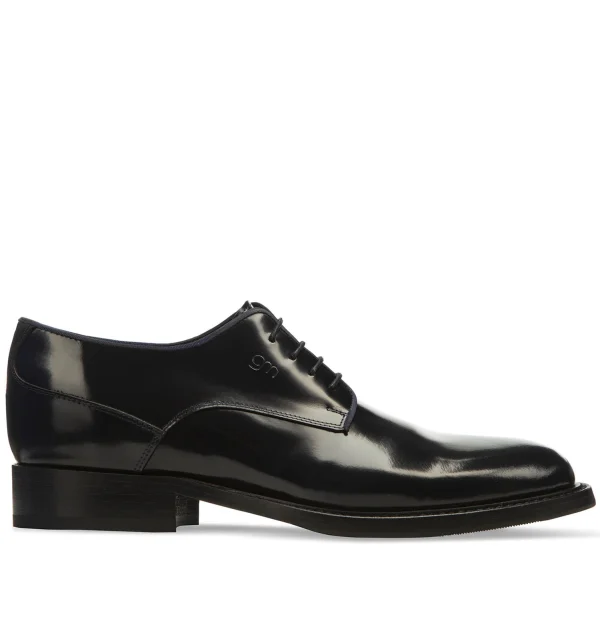 Perry - Elevator Shoes in Leather/fabric from 2.4 to 3.1 inches
