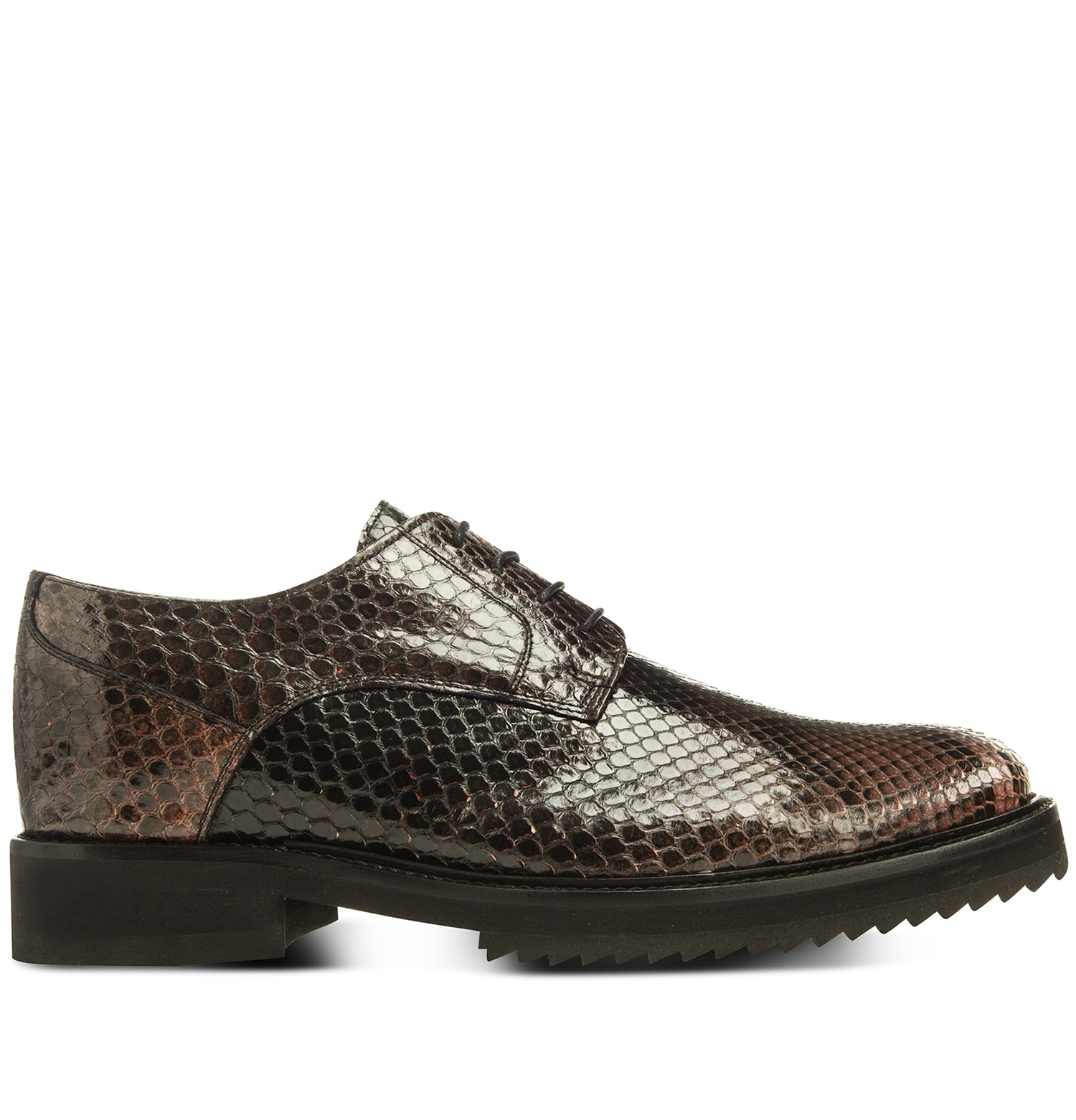 Kempt - Elevator Shoes in Python Leather from 2.4 to 3.1 inches