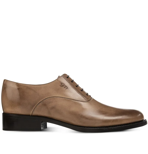 Lorca - Elevator Shoes in patina Leather from 2.4 to 3.1 inches