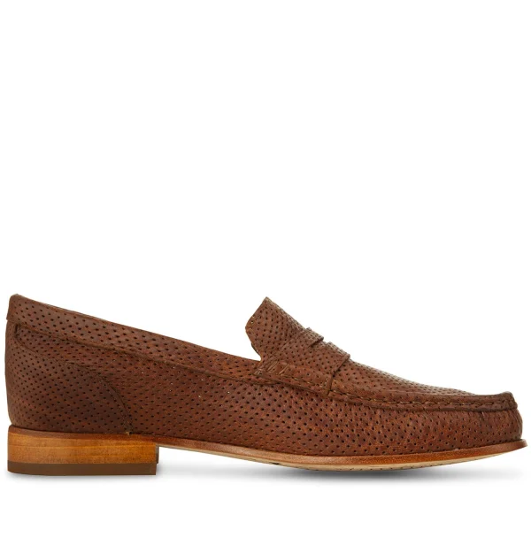 Marbella - Elevator Loafers in pierced Leather up to 2.6 inches