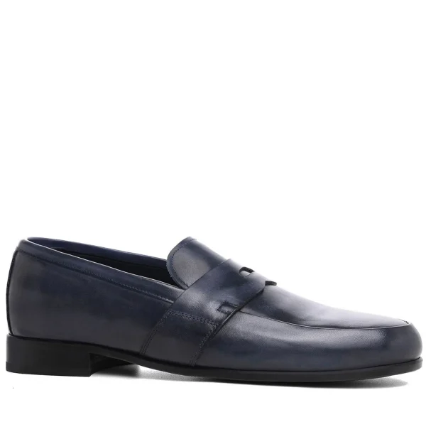 Lucca - Elevator Loafers in Full Grain Leather up to 2.6 inches