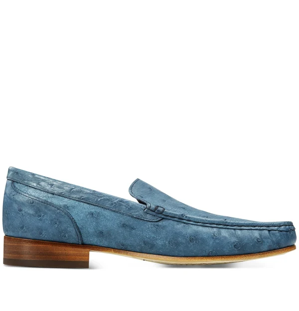 Pretoria - Elevator Loafers in Ostrich Leather up to 2.6 inches