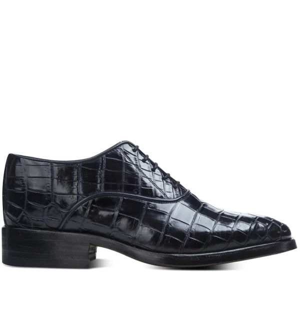 Barsat - Elevator Shoes in Crocodile Leather from 2.4 to 3.1 inches