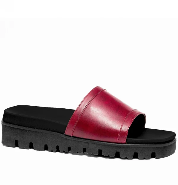Panarea - Elevator Sandals in Full grain Leather up to 2 inches