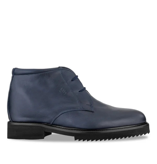 Benedict canyon - Elevator Boots in Full Grain Leather from 2.4 to 3.1 inches