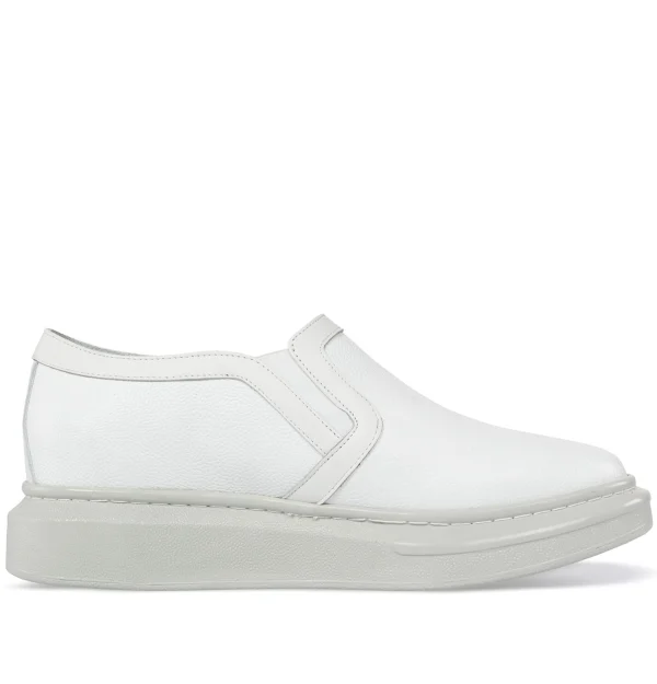 Kyrenia - ELEVATOR LOAFERS IN LEATHER/FABRIC UP TO 6 CM