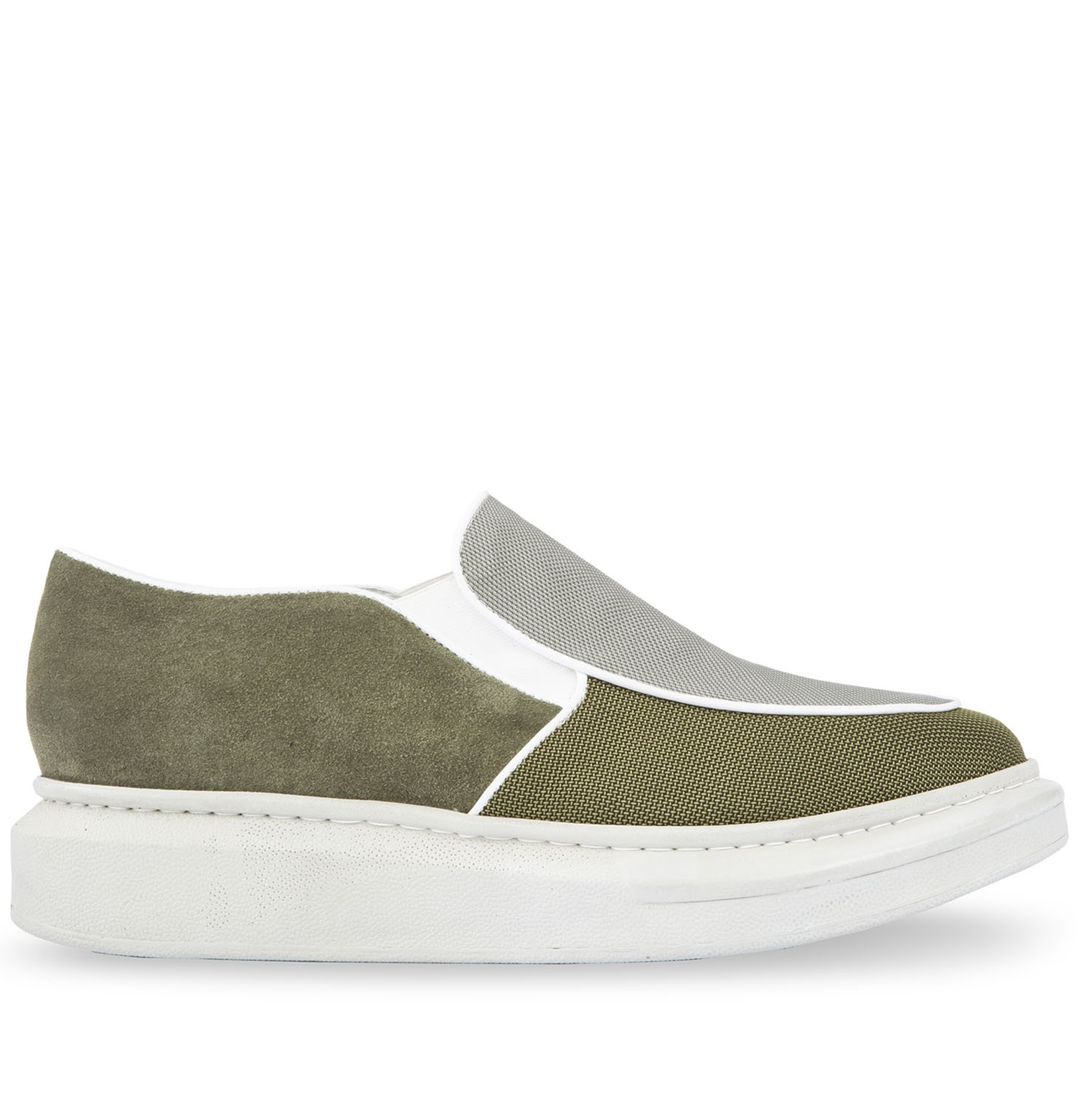 New guinea - ELEVATOR LOAFERS IN LEATHER/FABRIC UP TO 6 CM