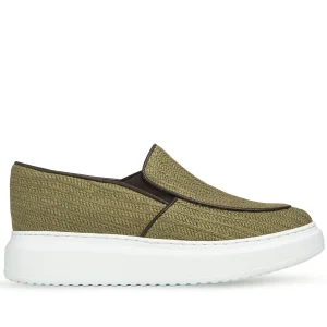 ACAYA - ELEVATOR LOAFERS IN LEATHER/FABRIC UP TO 6 CM