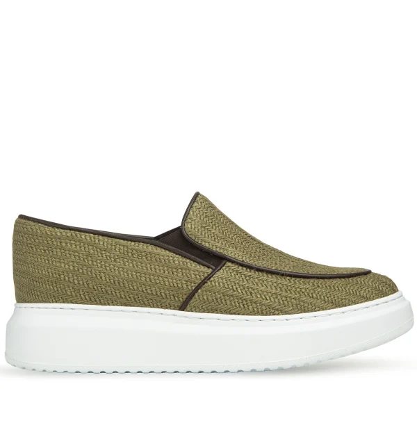 ACAYA - ELEVATOR LOAFERS IN LEATHER/FABRIC UP TO 6 CM