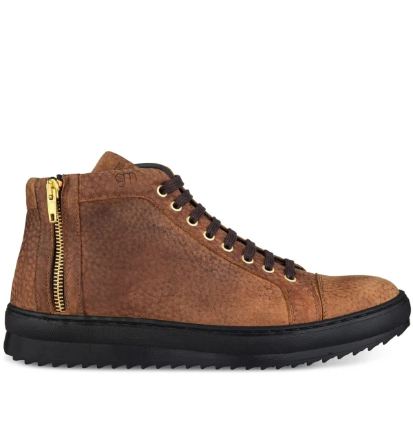Hasselt - Elevator Sneakers in Full Grain Leather from 2.4 to 3.1 inches