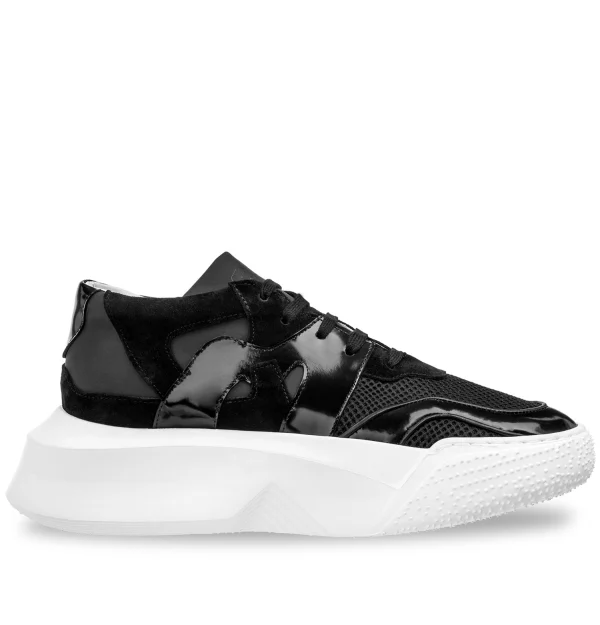 Tyga - Elevator Sneakers in Leather/fabric mix from 2.4 to 4 inches