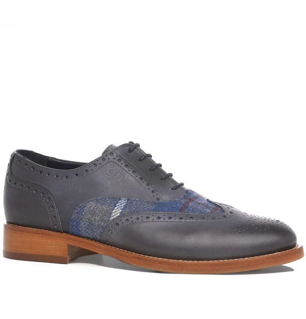 Merano - Elevator Shoes in Leather/fabric mix from 2.4 to 3.1 inches