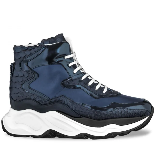 Giant Lizard - Elevator Sneakers in Mix of Leathers from 2.4 to 5 inches