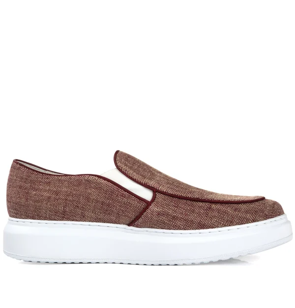 Fuego - Elevator Slip-Ons in Leather/fabric mix up to 2.4 inches