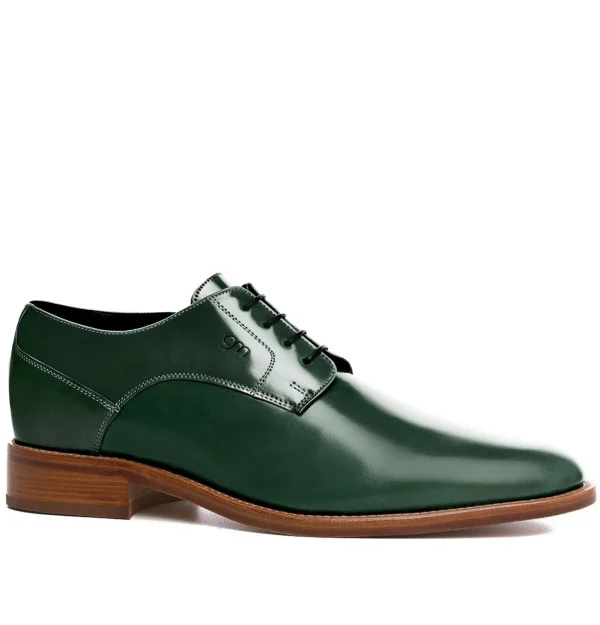 CLUNY - Elevator Shoes in Shell cordovan Leather from 2.4 to 3.1 inches