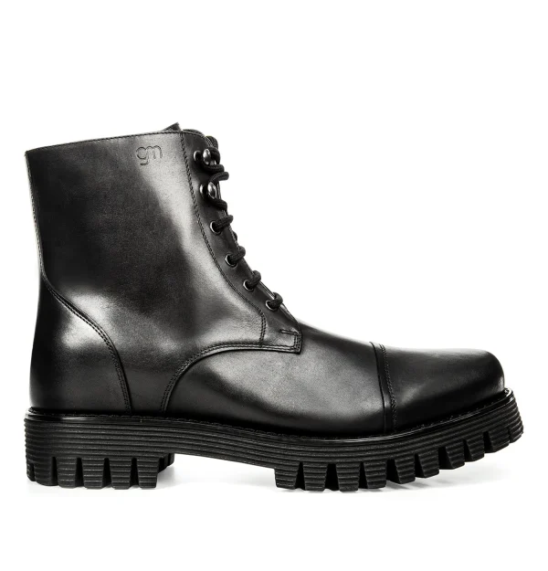 Bowie - Elevator Boots in Full Grain Leather from 2.4 to 4 inches