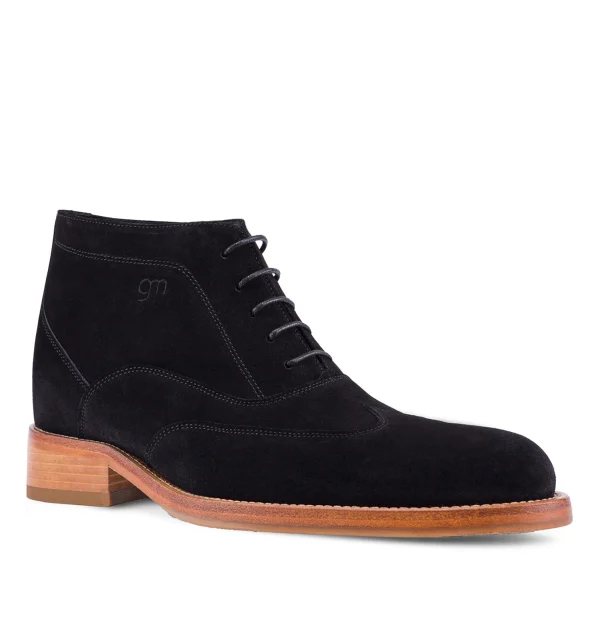 Fortaleza - Elevator Ankle Boots in Suede Leather from 2.4 to 3.1 inches