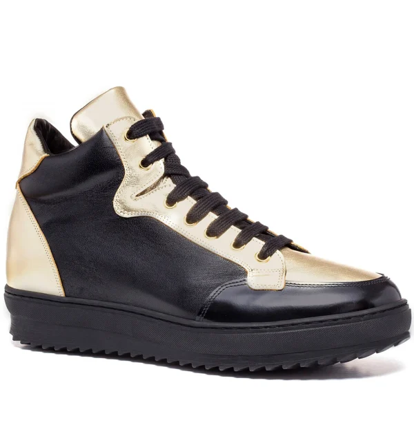 Sacramento - Elevator Sneakers in Mix of leathers from 2.4 to 4 inches